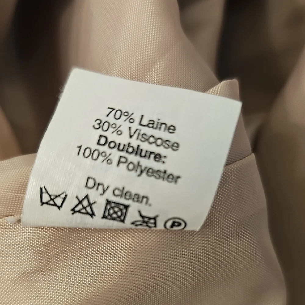 J. Crew Factory Beige Wool Blend Pencil Skirt - Size 4 - Picture 6 of 6